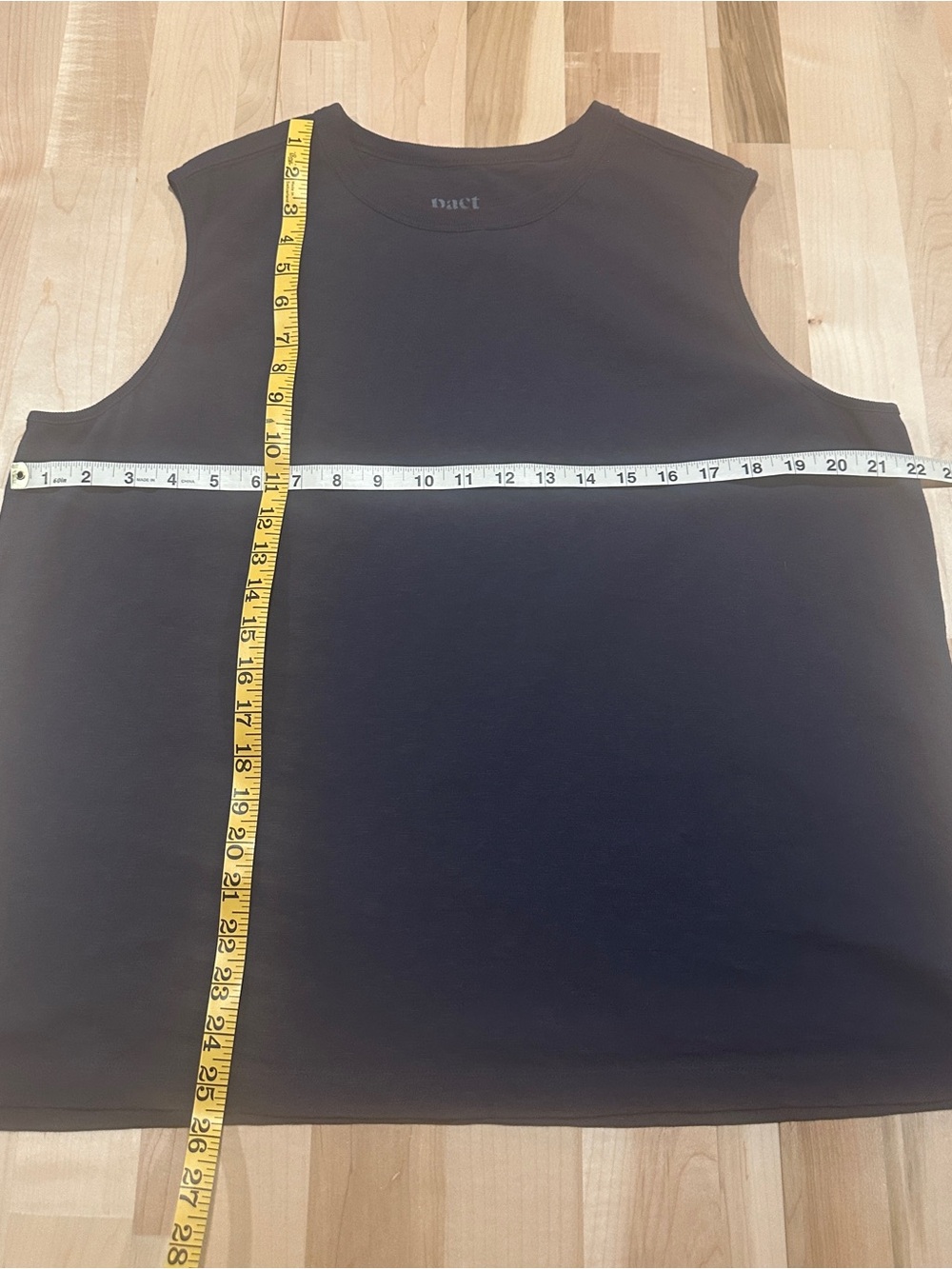 Pact Men's Black Sleeveless Tank Top